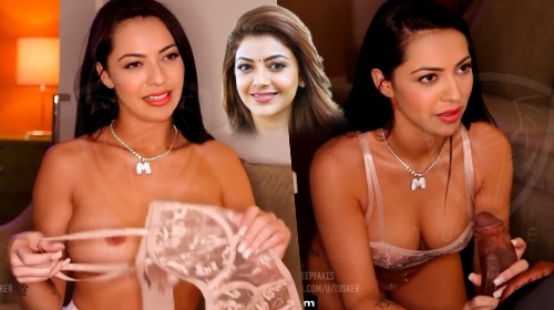 Hot wife Kajal Aggarwal sucking big black cock deepfake bedroom blacked sex video