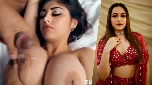 Sonakshi Sinha Ki Chudai Hindi Me - Black cock cum on Sonakshi Sinha big boobs nipple deepfake blacked nude  video â€“ DeepHot.Link