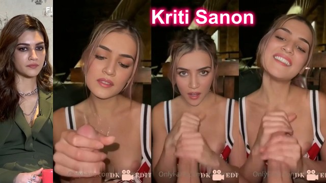 Kriti Sanon nipple slip handjob nude cock deepfake cum massage pov  