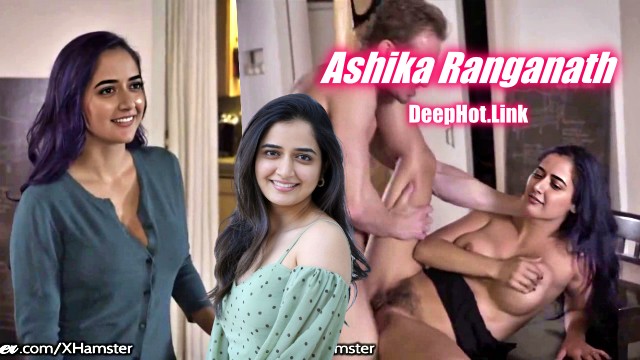 Sexy Ashika Ranganath shirt removed open bra sex blowjob cum on boobs video